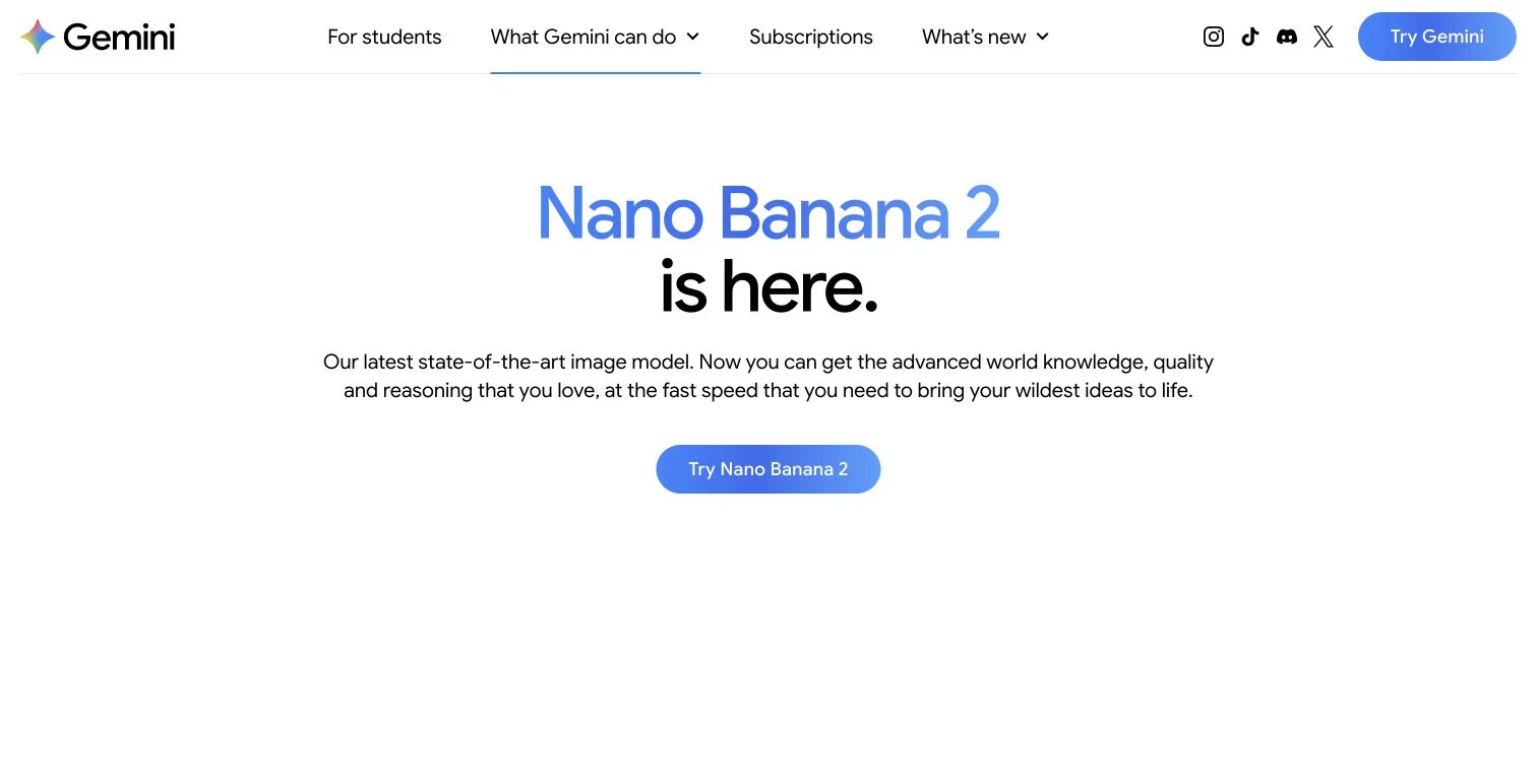 Gemini Nano Banana 2 image generation overview