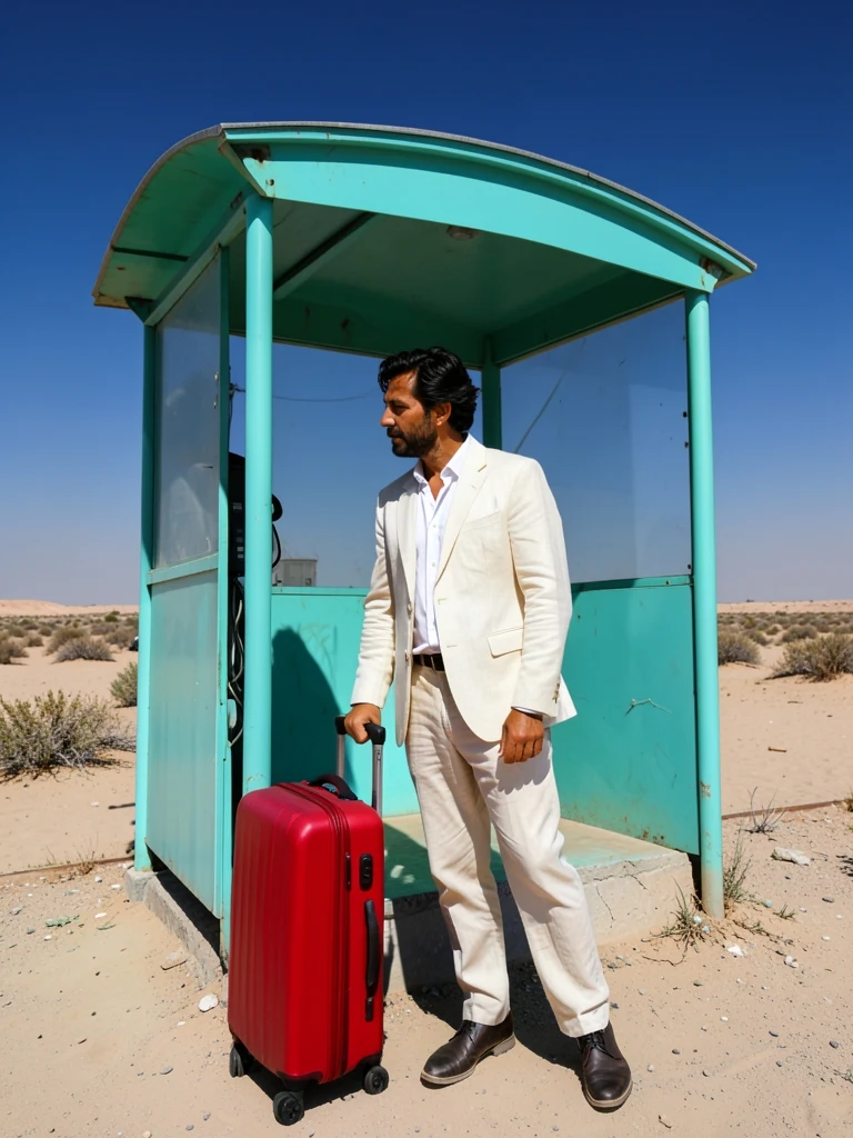 Desert bus stop