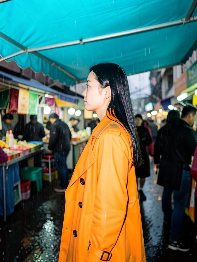 Cyan market awning