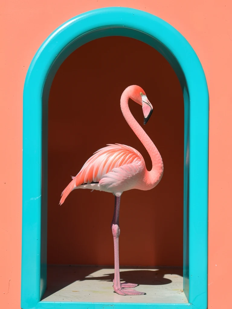 Flamingo doorway