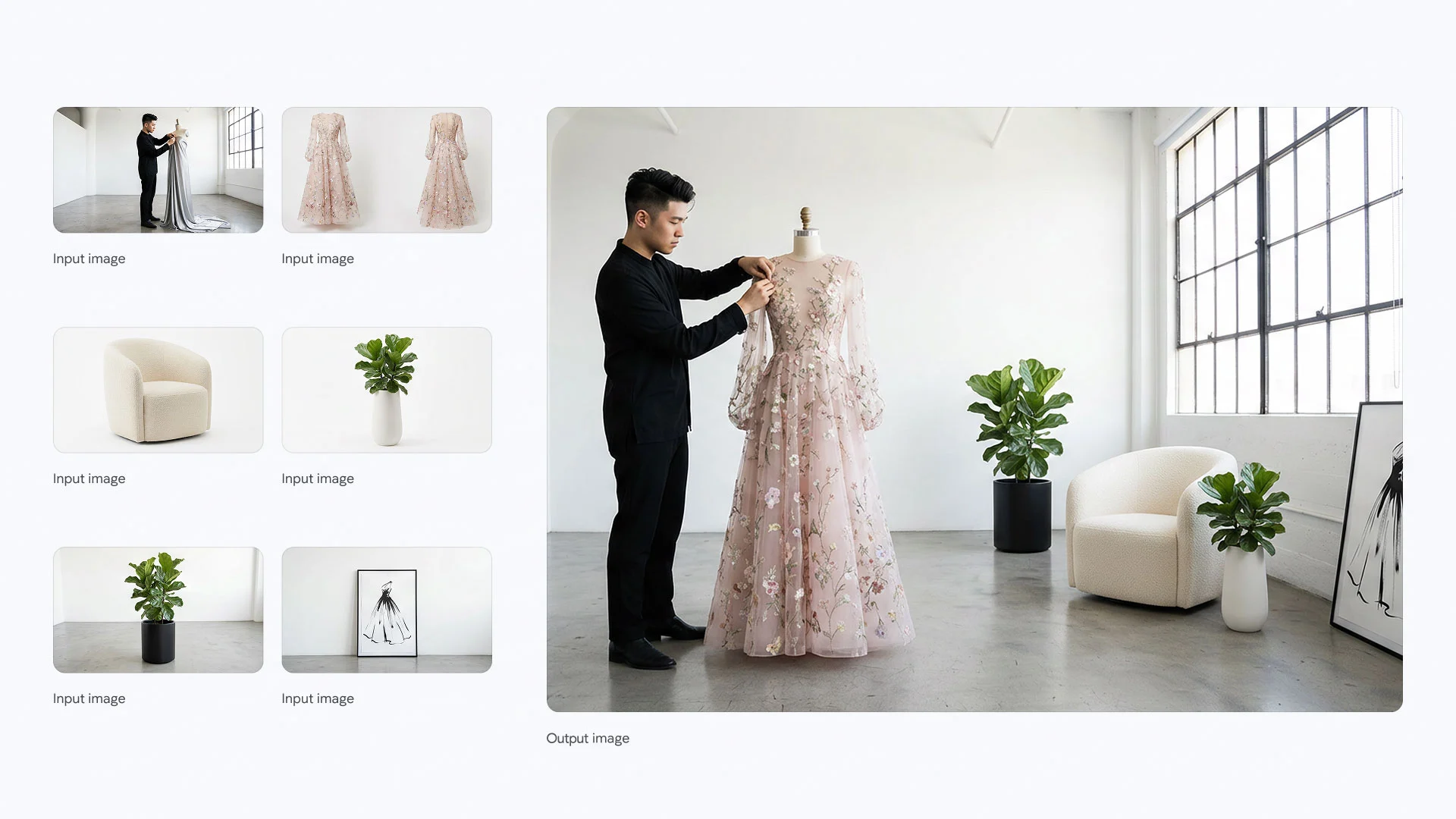 Nano Banana Pro example combining multiple reference assets into one lifestyle scene