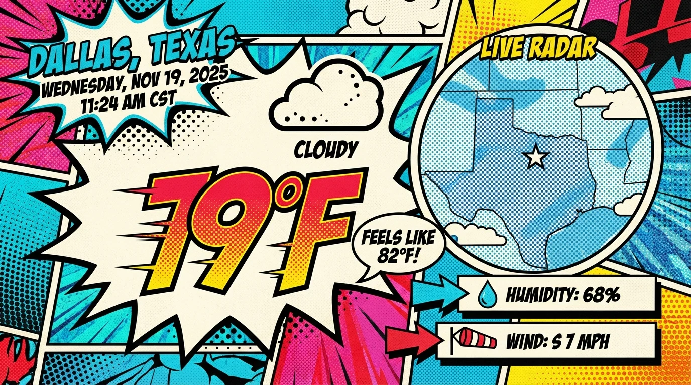 Nano Banana Pro example creating a structured weather graphic for a platform-ready visual